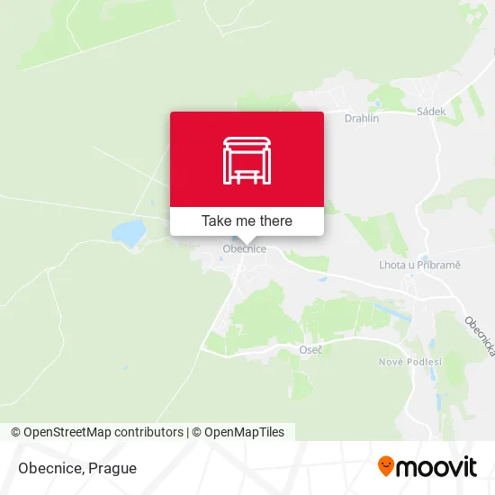 Карта Obecnice