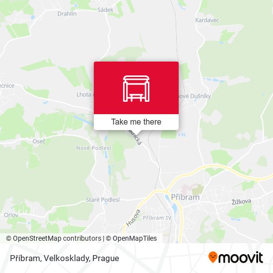 Příbram, Velkosklady map