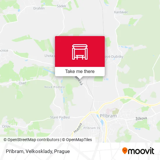 Карта Příbram, Velkosklady