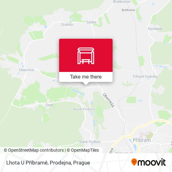 Lhota U Příbramě, Prodejna map