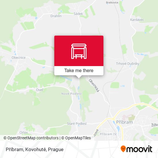 Příbram, Kovohutě map