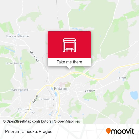 Příbram, Jinecká map