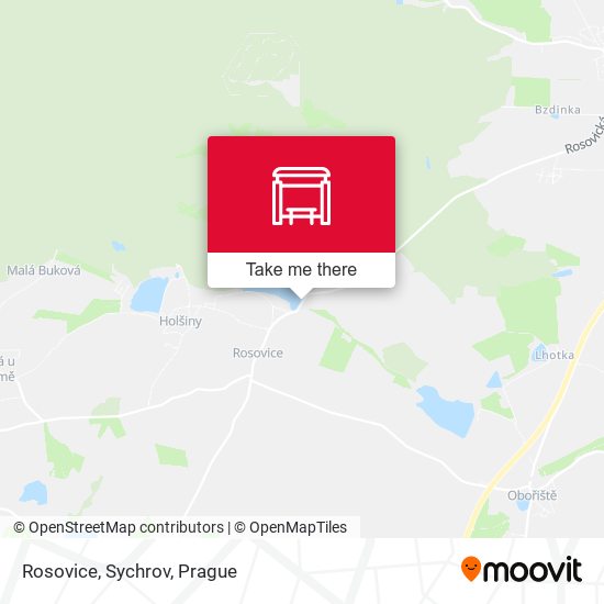 Карта Rosovice, Sychrov