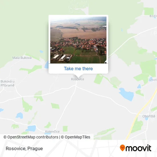 Карта Rosovice