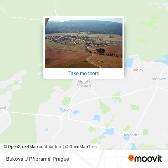 Карта Buková U Příbramě