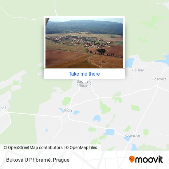 Buková U Příbramě map