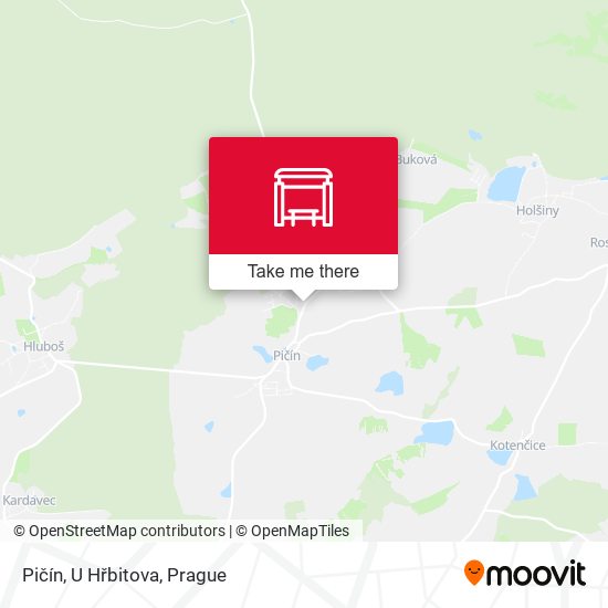 Pičín, U Hřbitova map