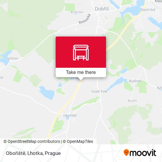 Obořiště, Lhotka map