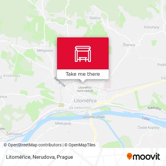 Litoměřice, Nerudova map