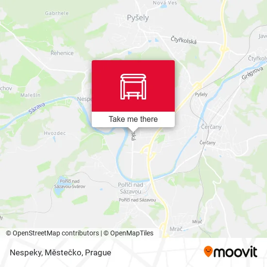 Карта Nespeky, Městečko