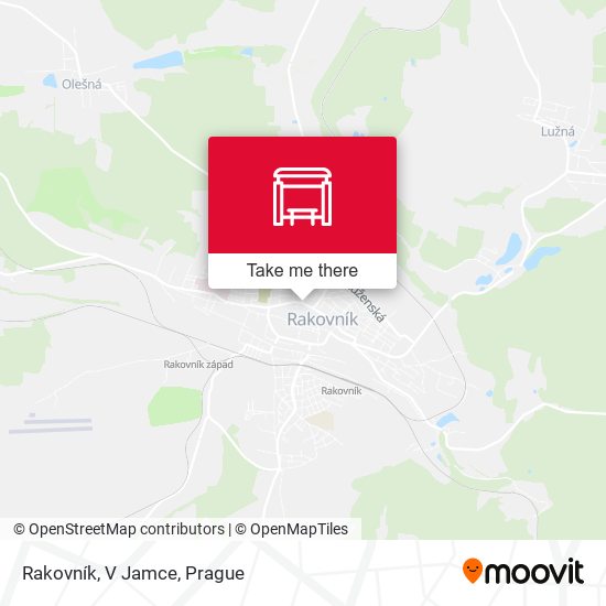 Карта Rakovník, V Jamce