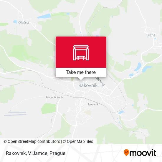 Карта Rakovník, V Jamce