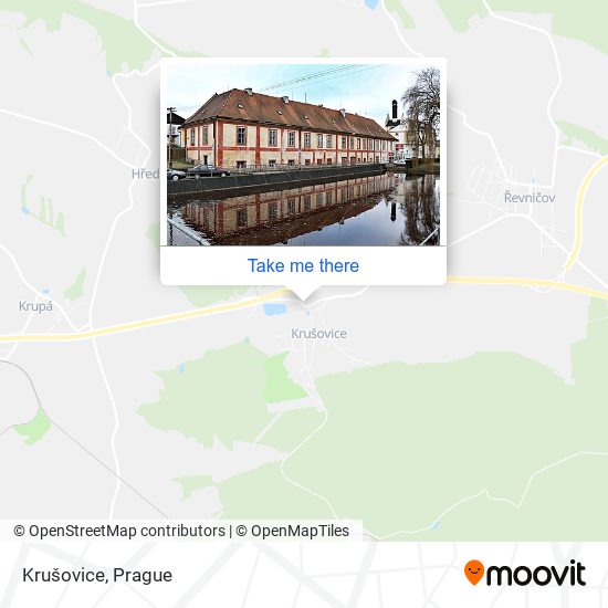 Krušovice map