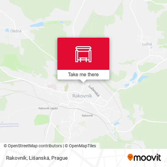 Карта Rakovník, Lišanská