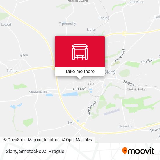 Slaný, Smetáčkova map