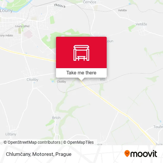 Карта Chlumčany, Motorest