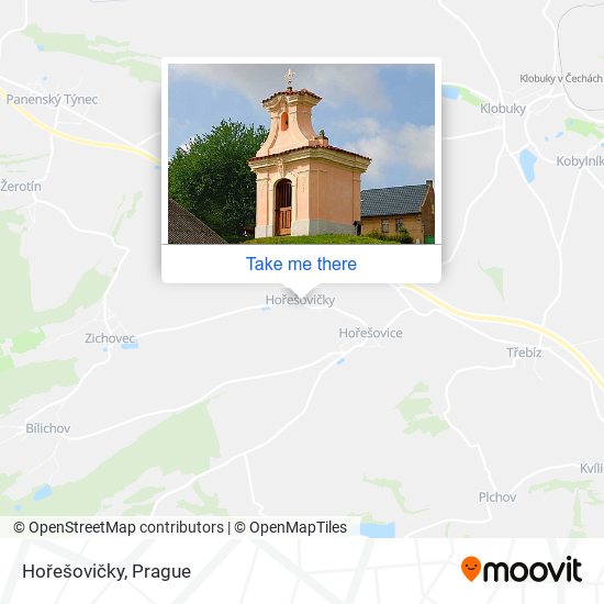 Hořešovičky map