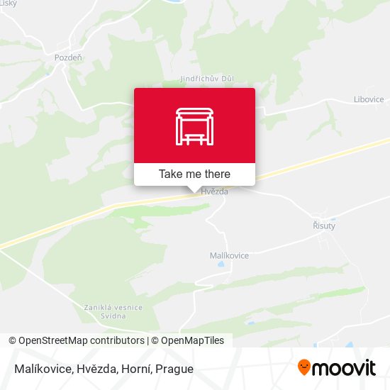 Malíkovice, Hvězda, Horní map