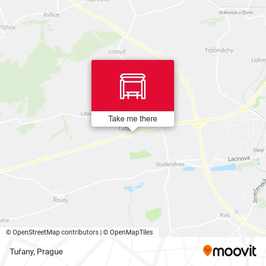 Карта Tuřany