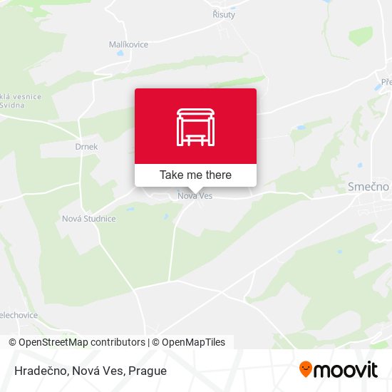 Hradečno, Nová Ves map