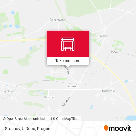 Карта Stochov, U Dubu