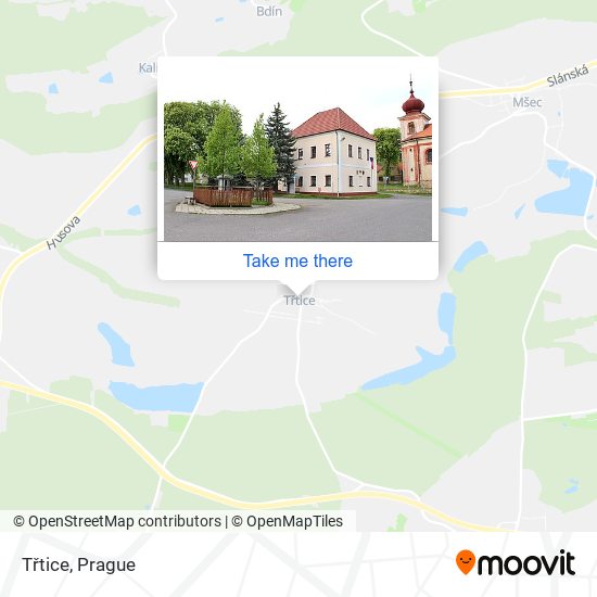 Třtice map