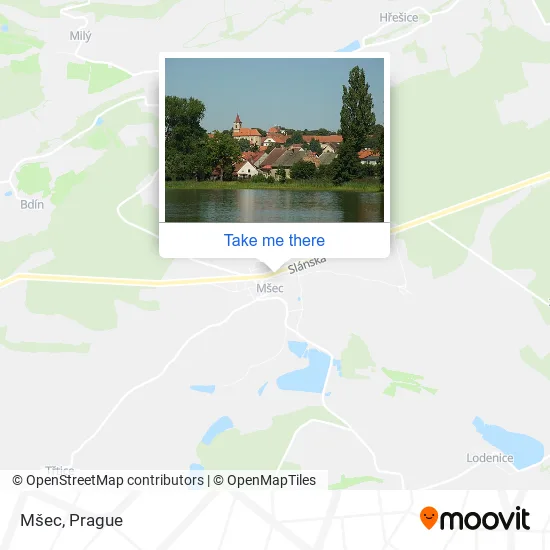 Карта Mšec
