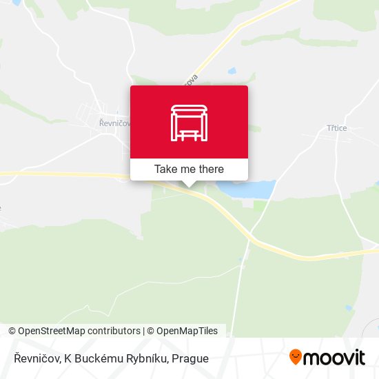 Řevničov, K Buckému Rybníku map