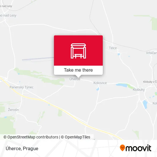 Карта Úherce