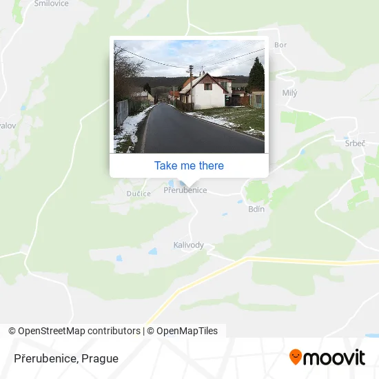 Карта Přerubenice