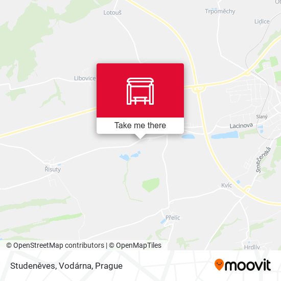 Studeněves, Vodárna map