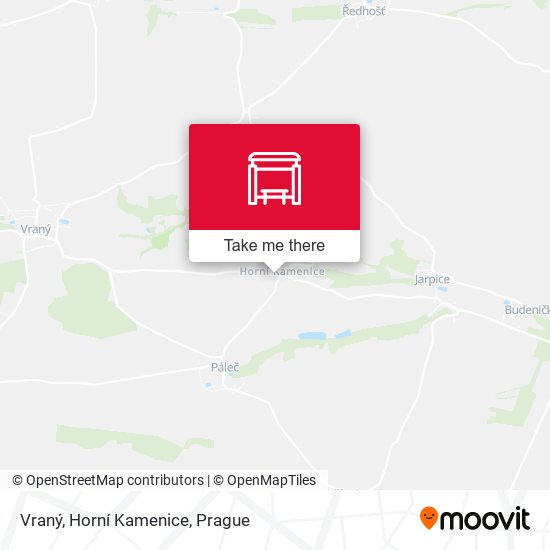 Vraný, Horní Kamenice map