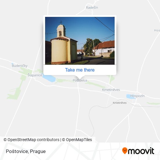 Poštovice map