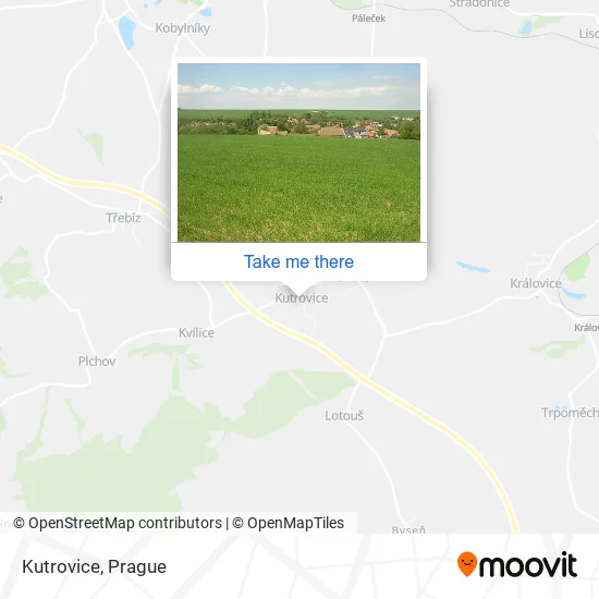 Карта Kutrovice