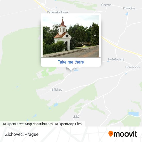 Zichovec map