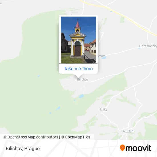 Карта Bílichov