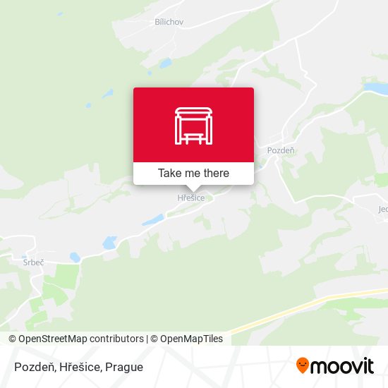 Pozdeň, Hřešice map