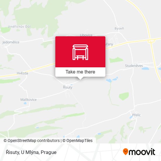 Řisuty, U Mlýna map