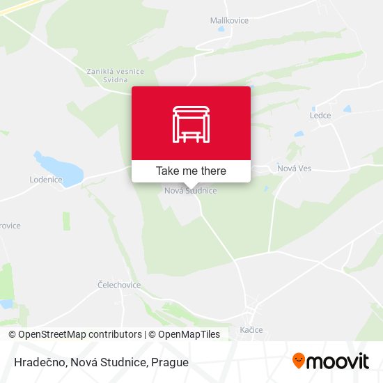 Hradečno, Nová Studnice map