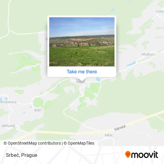 Карта Srbeč