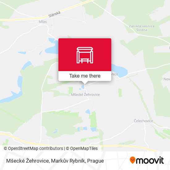 Mšecké Žehrovice, Markův Rybník map