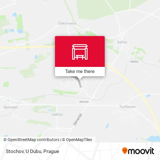 Карта Stochov, U Dubu