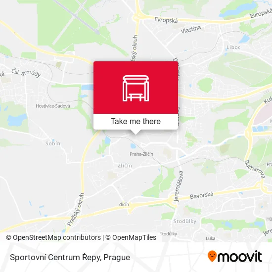 Карта Sportovní Centrum Řepy