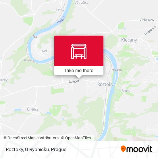 Roztoky, U Rybníčku map