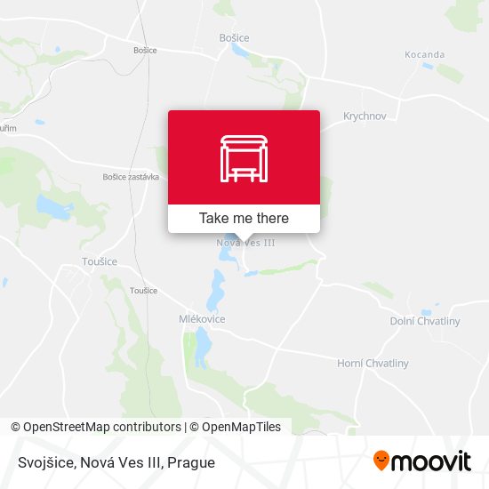 Карта Svojšice, Nová Ves III