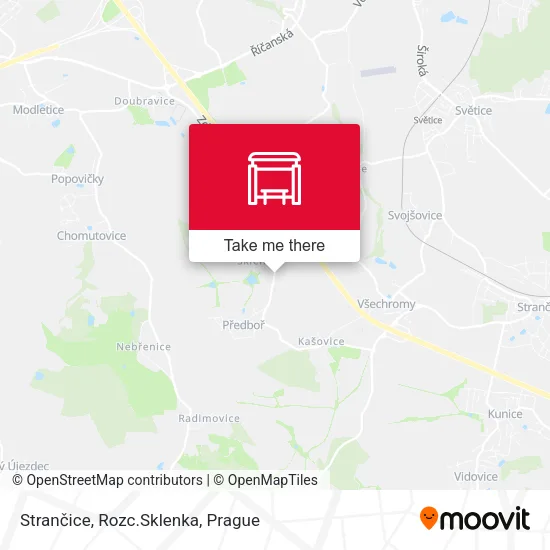 Strančice, Rozc.Sklenka map
