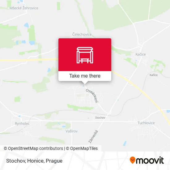 Карта Stochov, Honice