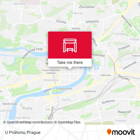 Карта U Průhonu