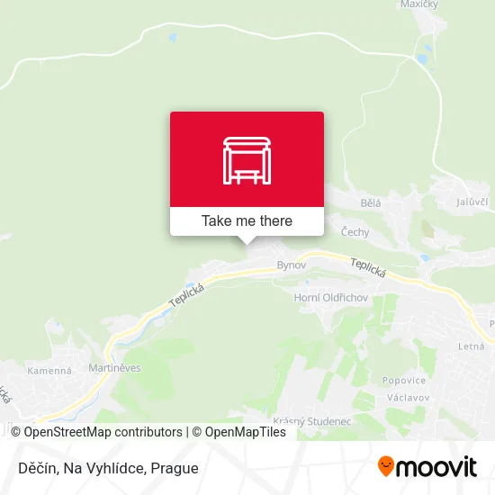 Карта Děčín, Na Vyhlídce