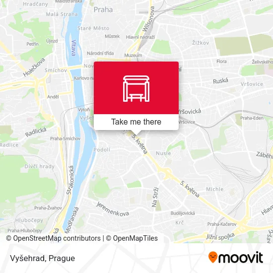 Карта Vyšehrad